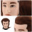 Barber Übungskopf Männlich, Braunes Echtes Haar, Styling 8