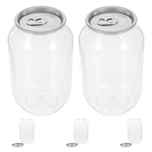 5 Unidades De Plásticas Vacías Con Para Bebidas