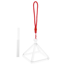 Pyramide En Quartz Qui Pour Yoga 10,16 Cm