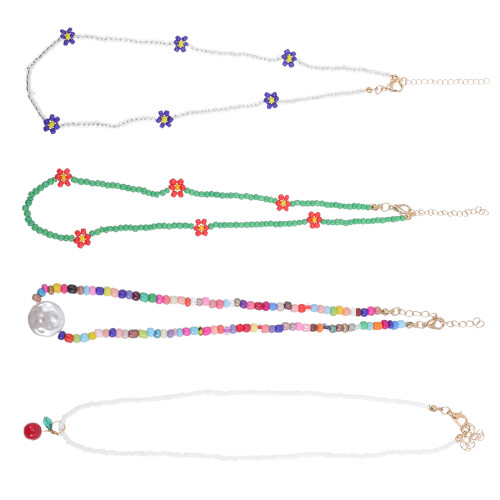 4 Stycken Påsatta Choker Halsband För Tonåringar