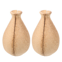 4Pièces Vase Demi Bois Khaki DIY Manuel Pour Décor Maison Et Bureau