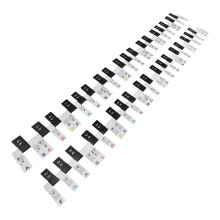 Set Adesivi Tastiera Pianoforte 88 In Colorati