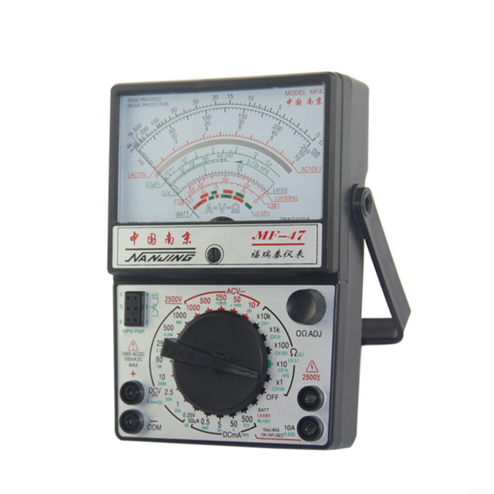 Mf47 Dc Multimeter Voltmeter Ammeter Ohmmeter Tester For Current And Resistance Measurement, Battery Testing, Lab/School 9067246589561
