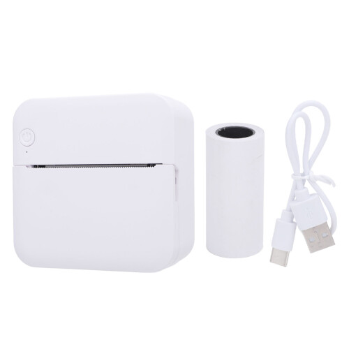 Wireless Thermal Inkless Pocket Printer 200DPI Bluetooth Black & White 1