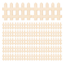 200 Sztuk Mini Plot Drewnianego Krawężnik Do Ogrodu Lalek DIY