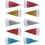 Raindrops Tableware Holder Assorted Color Cloth 10pcs 4
