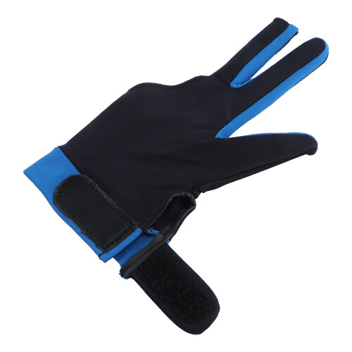 2Pcs Sky-Blue Billiards Gloves Three-Finger Comfortable Protection 1