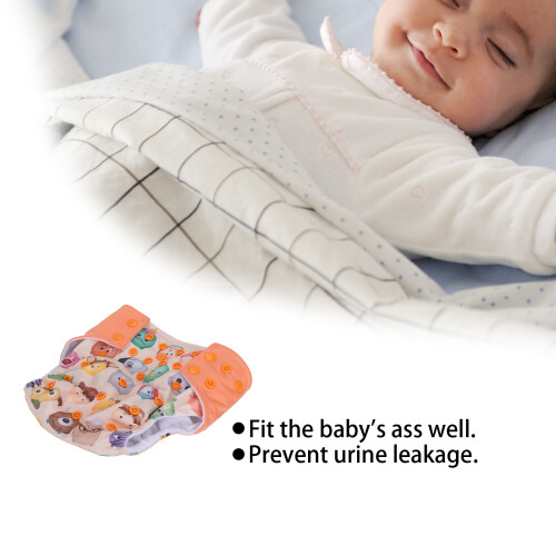 Reusable Cloth Diaper for Infants - Leakproof Design Adjustable Fit 2