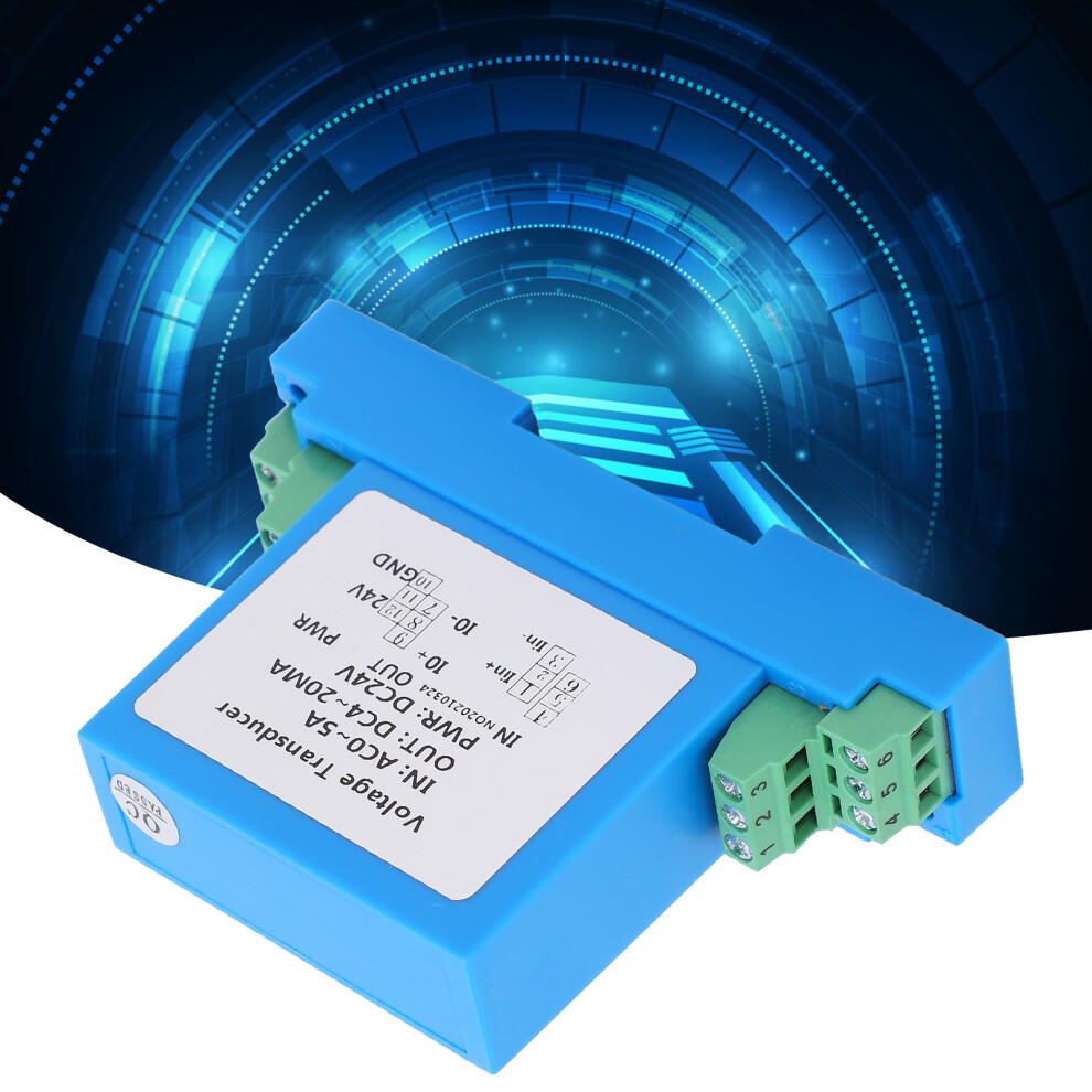Ac Current Transmitter Dc4-20Ma Output Isolated Hall Type Ac0-5A 7891358925144