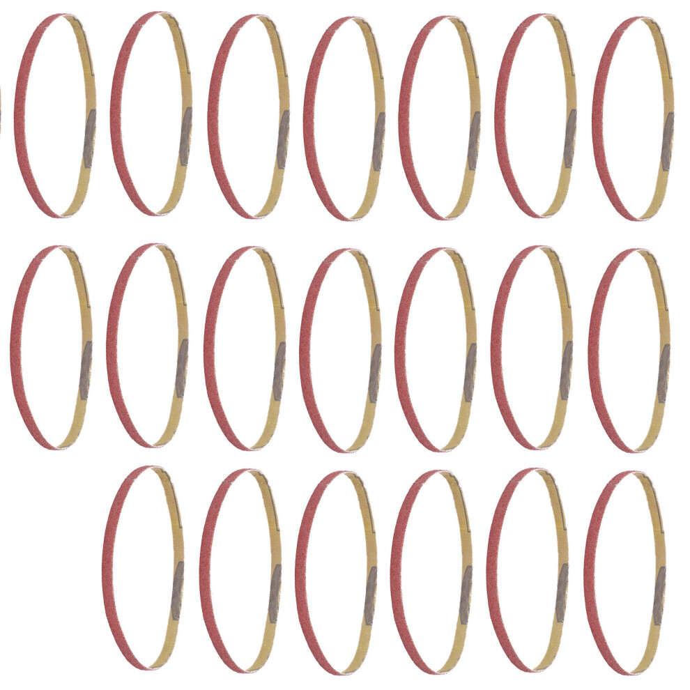 Durable 20Pcs 240# 330X10mm Sandpaper Belt For Metal Grinding 7641358925787