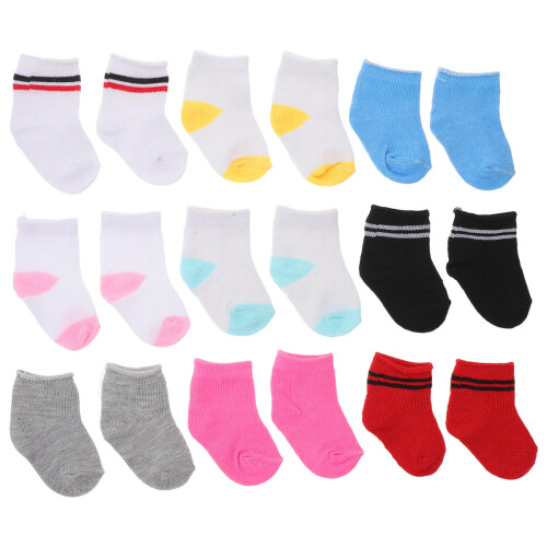 9 Paires Rayées Pour 18 - Cadeau Enfant