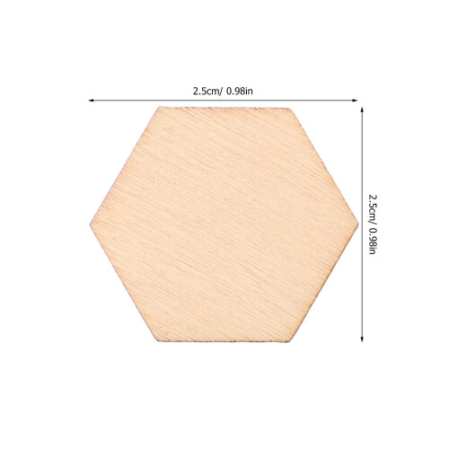 100 Pièces Hexagonales En Naturel Non Pour 1