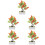 5 Pezzi Albero Artificiale In Vaso Con 8