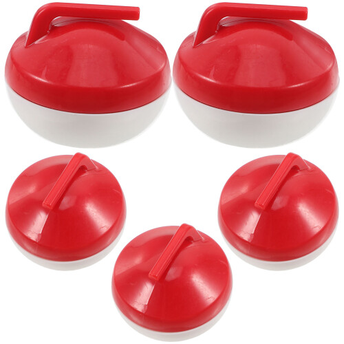 5 Pièces Ensemble Boules Curling Mini Portable Enfants Jeu Table