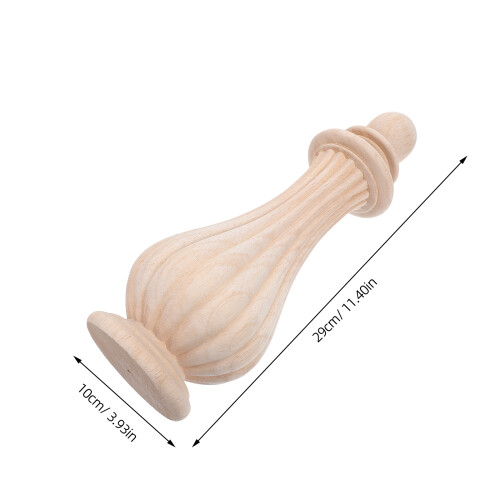 Wooden Decorative Finials Toppers Pour Rampe Lit Tringle 2