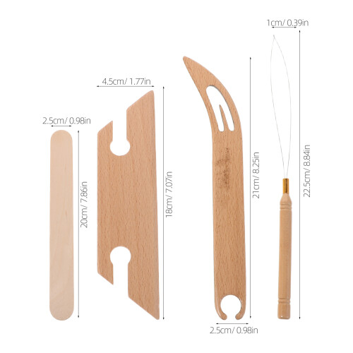 Set Kit Per Telaietto In Legno Con 2