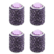 4 Sztuki Aluminium Stopowe Czapy Na Zawory z Rhinestone