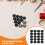 30 Pulsanti Per Da Baseball 19 Mm In Tessuto Con 9