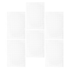 6 Sztuk Plastikowych Arkuszy Siatkowych 30x20 Cm Do Haftu Krzyżykowego