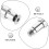 Motorcycle Handlebar End Plug 13-19Mm Aço Inoxidável 9