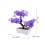 Albero Bonsai Artificiale in Pino per Scaffali (Viola) 2