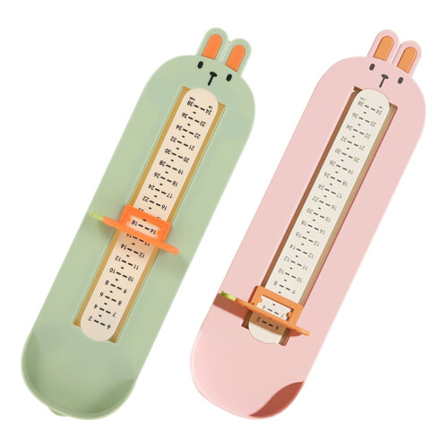 2 Unidades Medidor De Pé Para Calçado Bebê