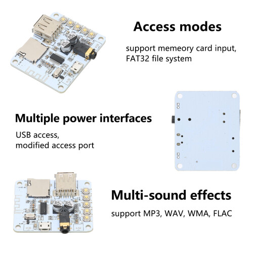 Module récepteur audio Bluetooth 4.1 5040 mm, PCB 2