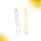 2 St Metal T- Jeanskedjor Guld Silver 10