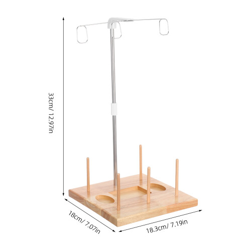 Wood Sewing Thread Rack: Stojak Do Kółek Nitki Maszyn 1