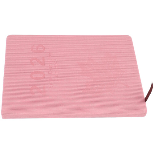 Daily Planner 2026: Caderno A5 Com Capa Couro Pu De De Bordo