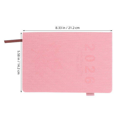 Daily Planner 2026: Caderno A5 Com Capa Couro Pu De De Bordo 1