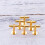 10 Stycken 12 Mm Metall Manschettknappar Guld 8
