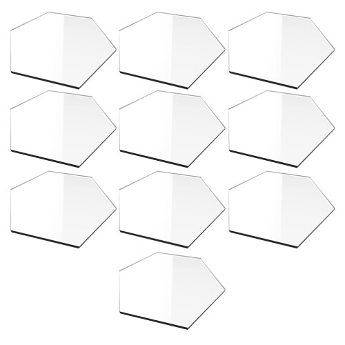 10Pcs Hexagonformade Sitskyltar Akryl För Fest 2