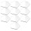 10Pcs Hexagonformade Sitskyltar Av Akryl För Platskort Vid Fester 3