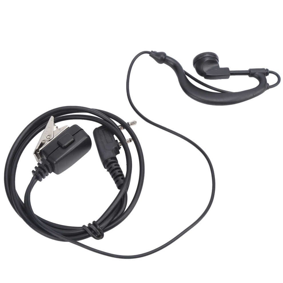 Thick Line Rectangle Iron Clip Walkie Talkie Earpiece For Dinghong 5R 888S 9411358929355