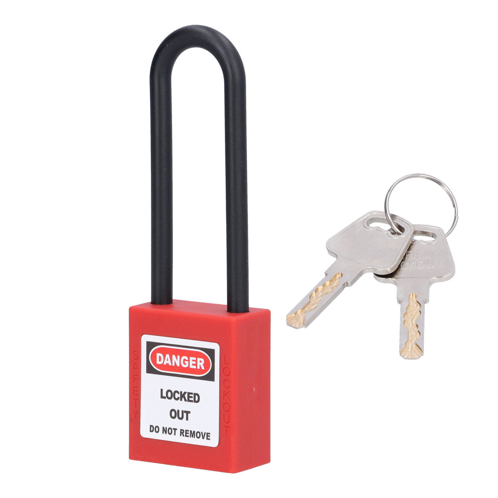 Industrial 3In Nylon Beam Padlock With Insulated Anticorrosion Design & 2 Keys 6931358929764