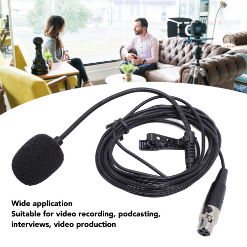 Omnidirectional Lavalier Microphone with Clips for Video & Podcasting 2