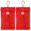 2Pcs Red Envelope Brocade Silk Chinese Hongbao 1