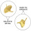 30Pcs Flat Metal Leaf Push Pins Decorative Thumbtacks for Home Office 8