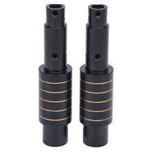 2Pcs RC Brass Rear Axle Tube Set for 1/10 Scale Remote Control Cars