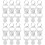 24 Pcs Kärra Legering Nyckelring Flaskskruvare 7