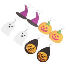 4 Par Halloween Öronsnäckor Smyckesgåva