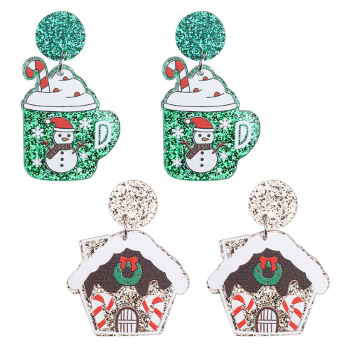 2 Par Julöron Hängande Mugg Charmsmärken