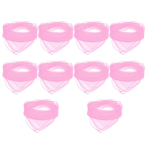 10Pcs Silkes Scenkonst Schalar Enfärgade