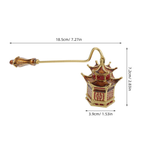Candle Snuffer Extinguisher Med Långt Handtag Guld 2