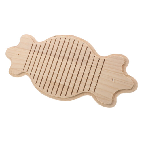 5Pcs Solid Wood Rabbit Chew Pads Bunny Scratch Boards for Nail Care 1