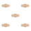 5Pcs Solid Wood Rabbit Chew Pads Bunny Scratch Boards for Nail Care 5