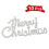 2Pcs Silver Christmas Cards Plastic Xmas Tree Decorations 1