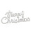 2Pcs Silver Christmas Cards Plastic Xmas Tree Decorations 2