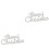 2Pcs Silver Christmas Cards Plastic Xmas Tree Decorations 4